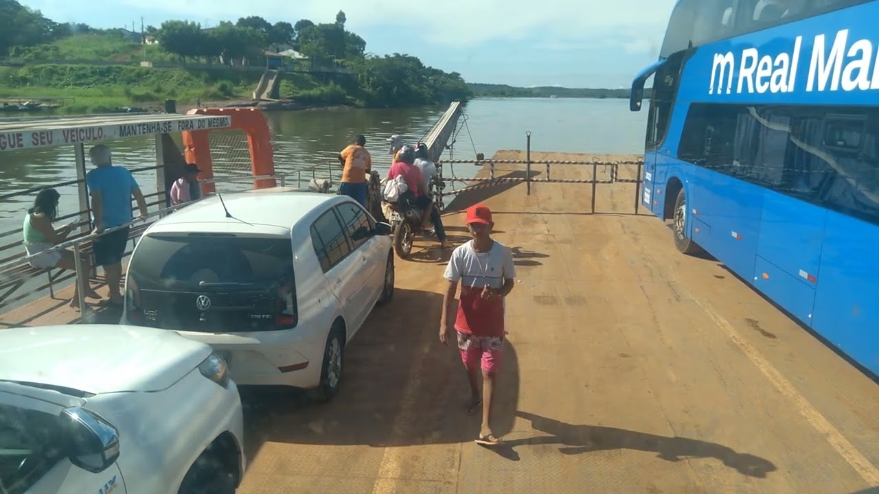 travessia da balsa Filadélfia - Tocantins X Carolina - Maranhão