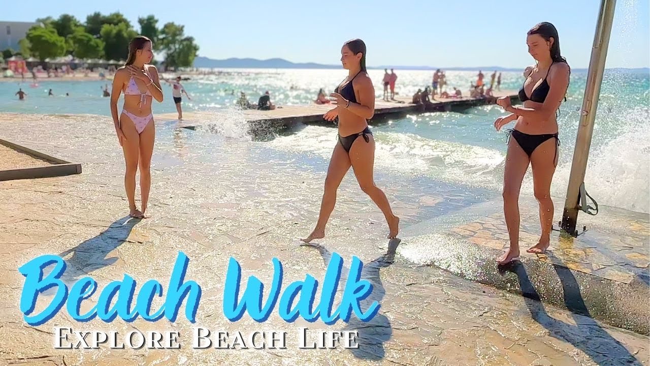 Beach Walk in Croatia | Coastal Walking in Zadar with Sara and Mark