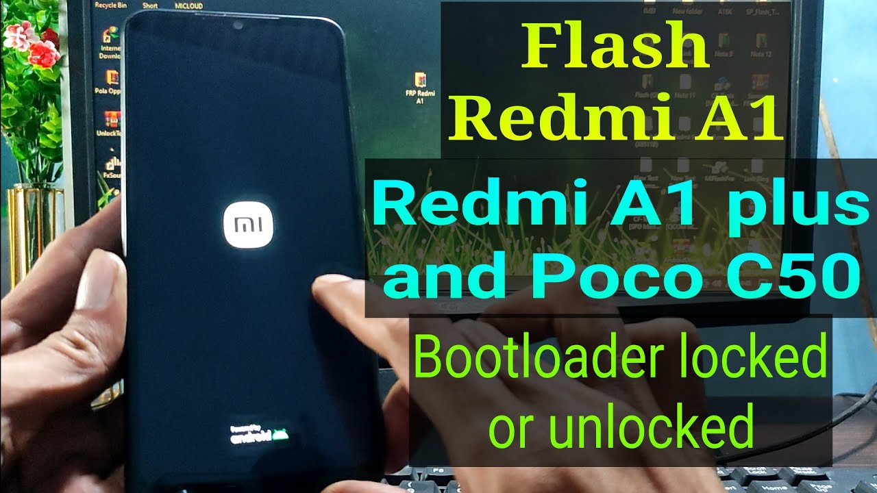 Flash Redmi A1 / A1 plus/ Poco C50 via Sp flashtool || Redmi A1 flash