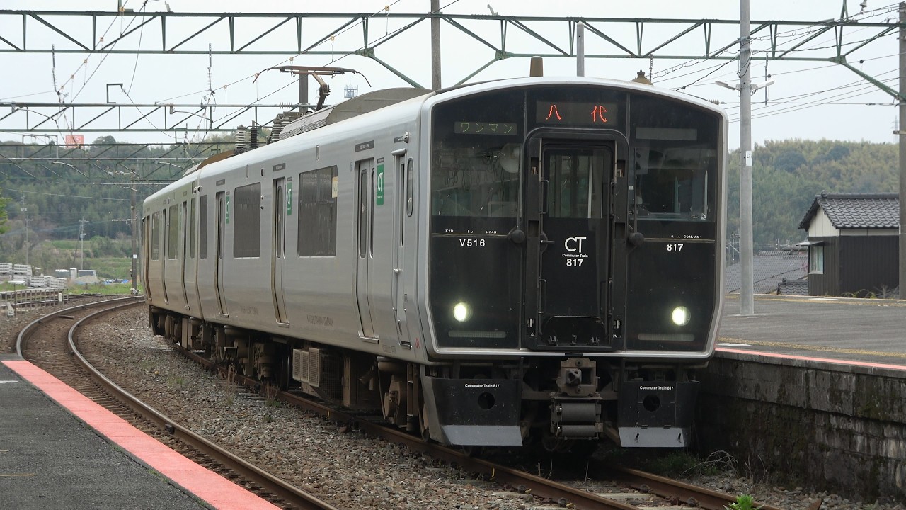 【一点物のいい音色】817系VT516編成（日立IGBT-VVVF ランダム変調なし）走行音映像