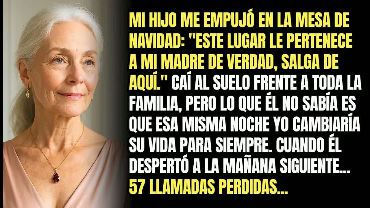 Mi Hijo Me Empujó En La Mesa De Navidad ＂Este Lugar Es Para Mi Madre De Verdad, Salga De Aquí ＂