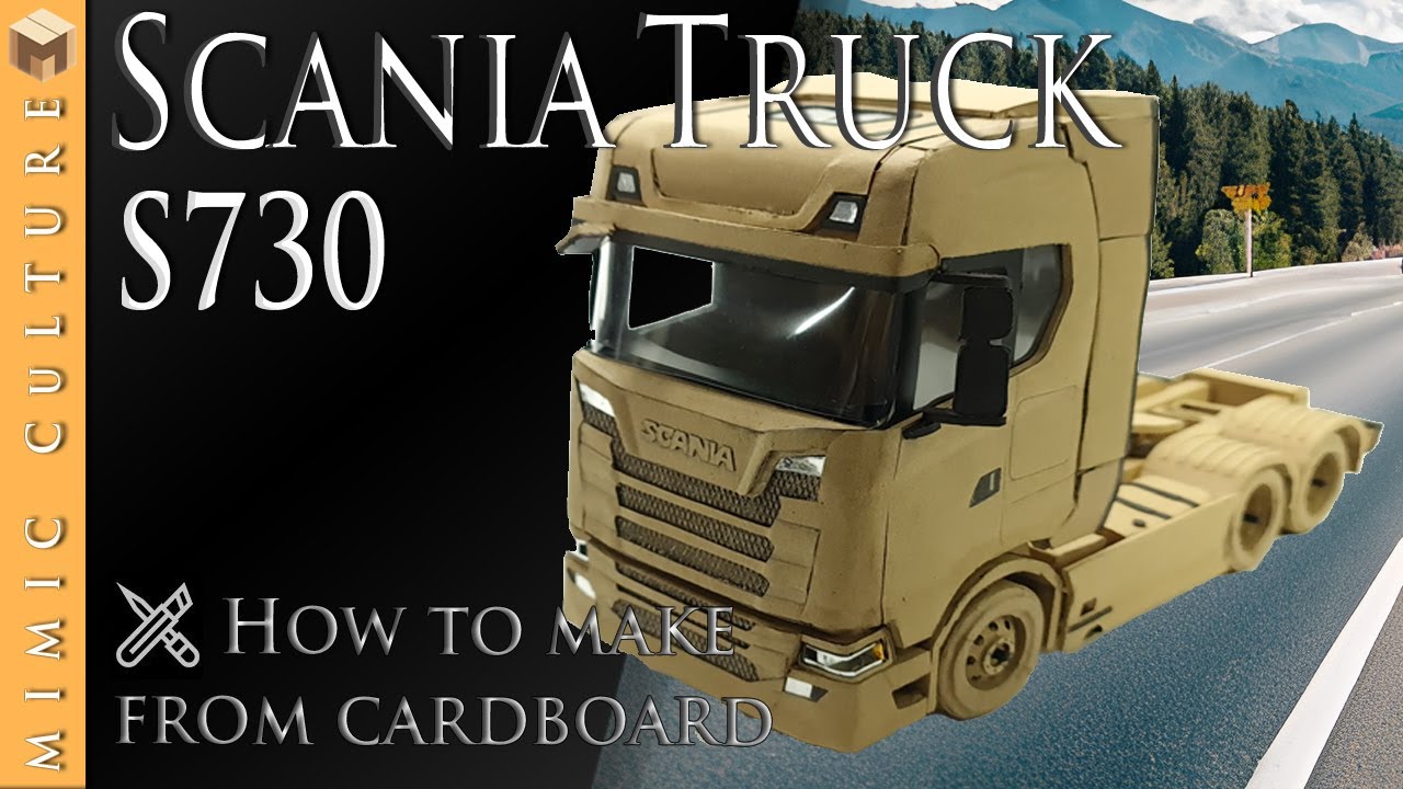 How to make | Scania truck S730 | Made from cardboard