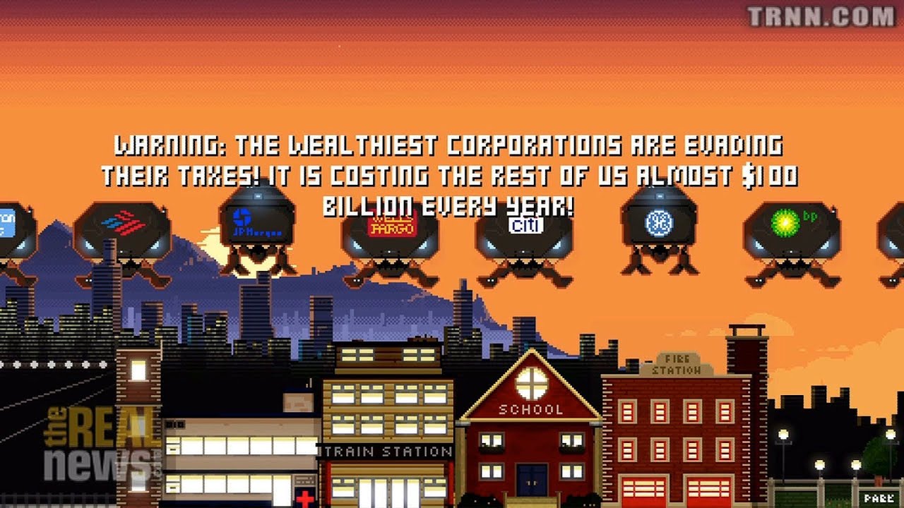 Video Game and Tax Day Actions Target Corporate 