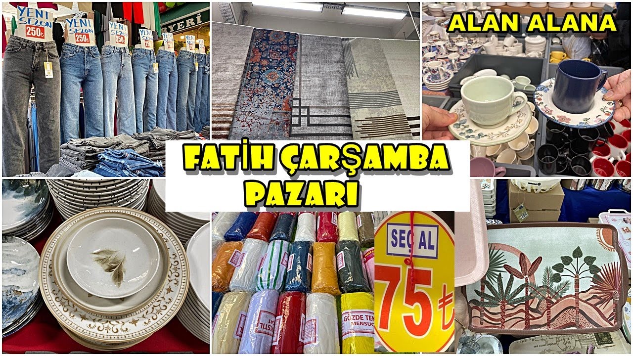 MEŞHUR FATİH ÇARŞAMBA PAZARI❗️/AŞIRI UCUZ/MUTLAKA GİDİN/UCUZLUĞU GÖRÜNCE ALAN ALANA/ÇEYİZ ALIŞVERİŞİ