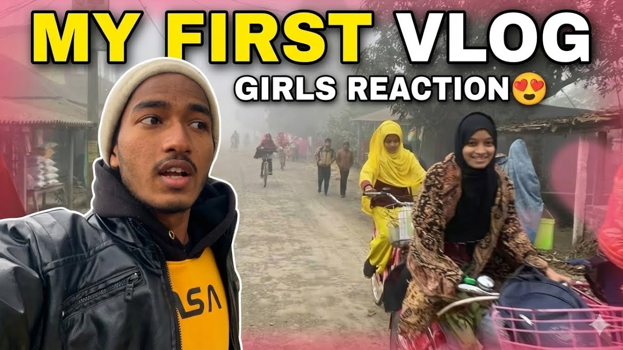 My first vlog Girls Reaction 🥰 #vlog