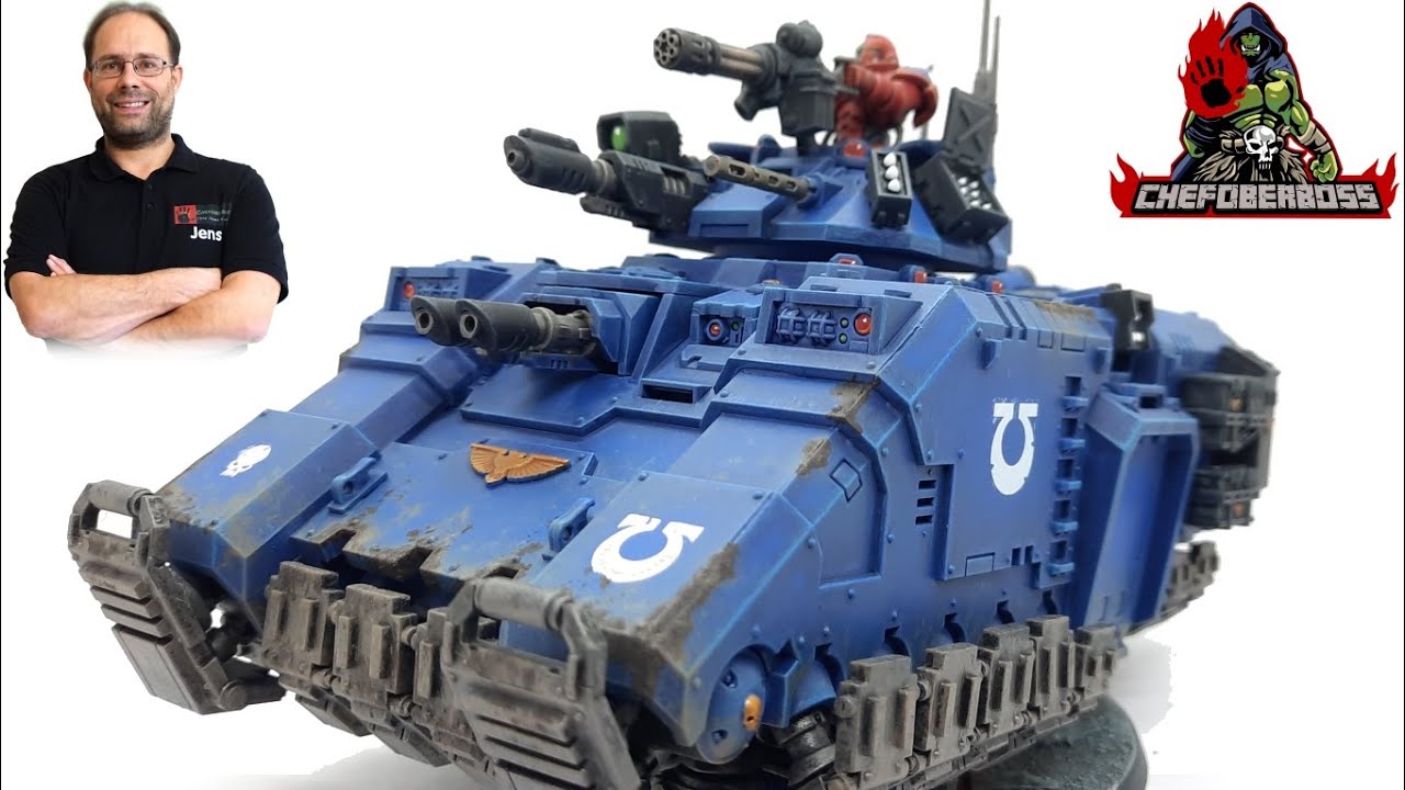 Bemal Tutorial: Primaris Repulsor f&uuml;r Warhammer 40.000 bemalen (Chefoberboss, Tabletop, Miniaturen)