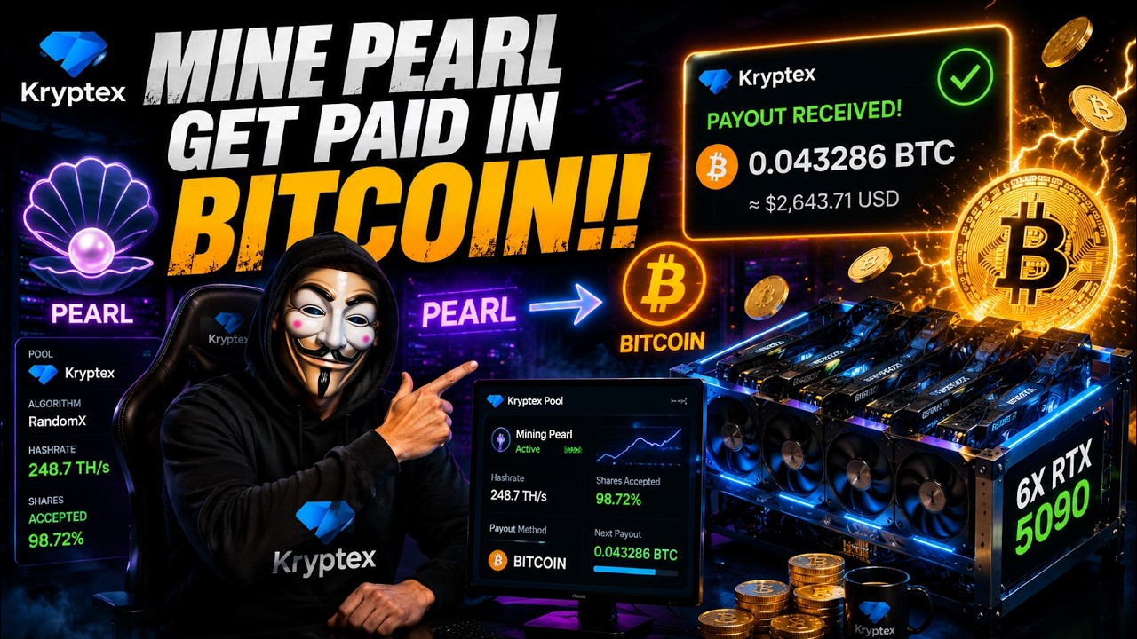Добывайте жемчужины и получайте оплату в биткоинах! Руководство по настройке пула Kryptex.