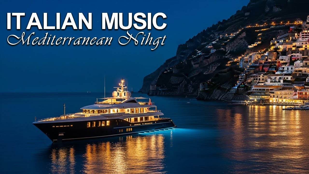 Italian Music – Mediterranean Dream 🌃 Peaceful Nights by the Bay