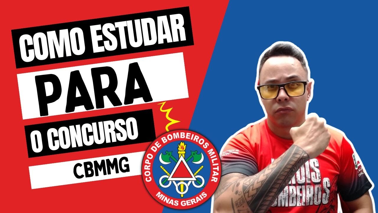 Concurso CBMMG CFSD 2024 | Banca IDECAM | Plano de Estudos | Como estudar para o concurso Bombeiros