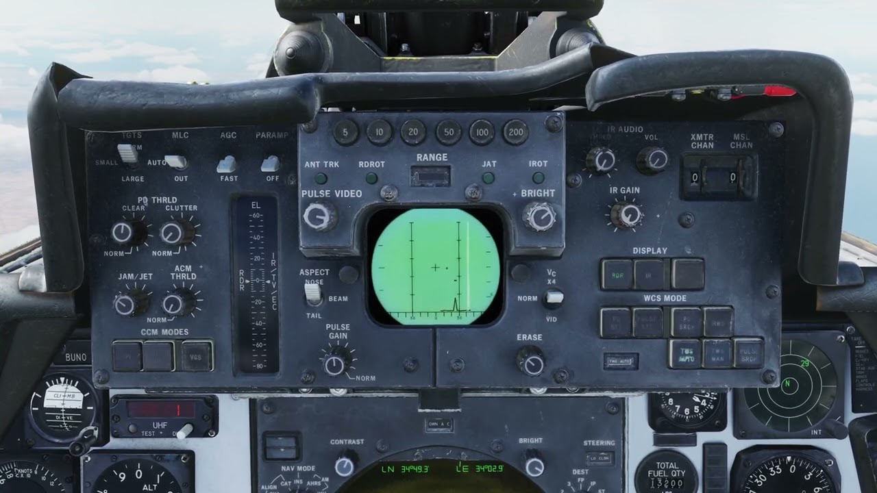 Учебное пособие DCS F-14B 5 — применение радара RIO