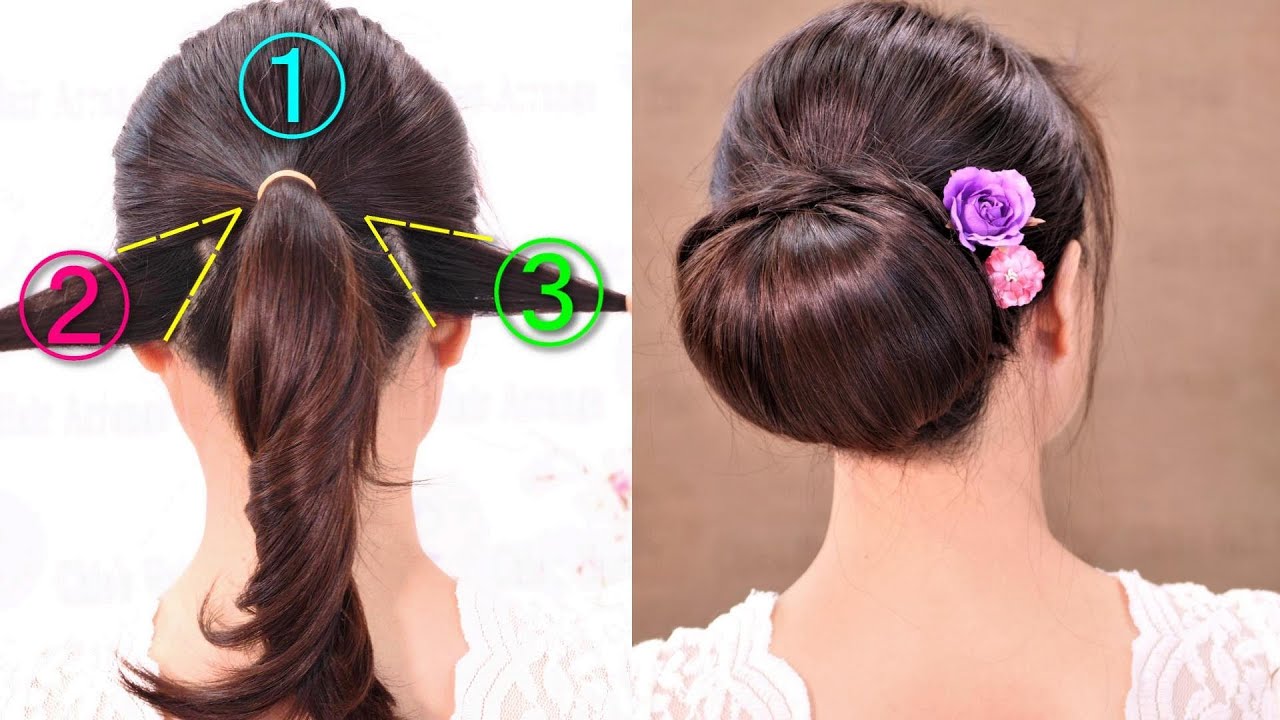 Новая прическа BUN на свадьбу и вечеринку || Прическа UPDO