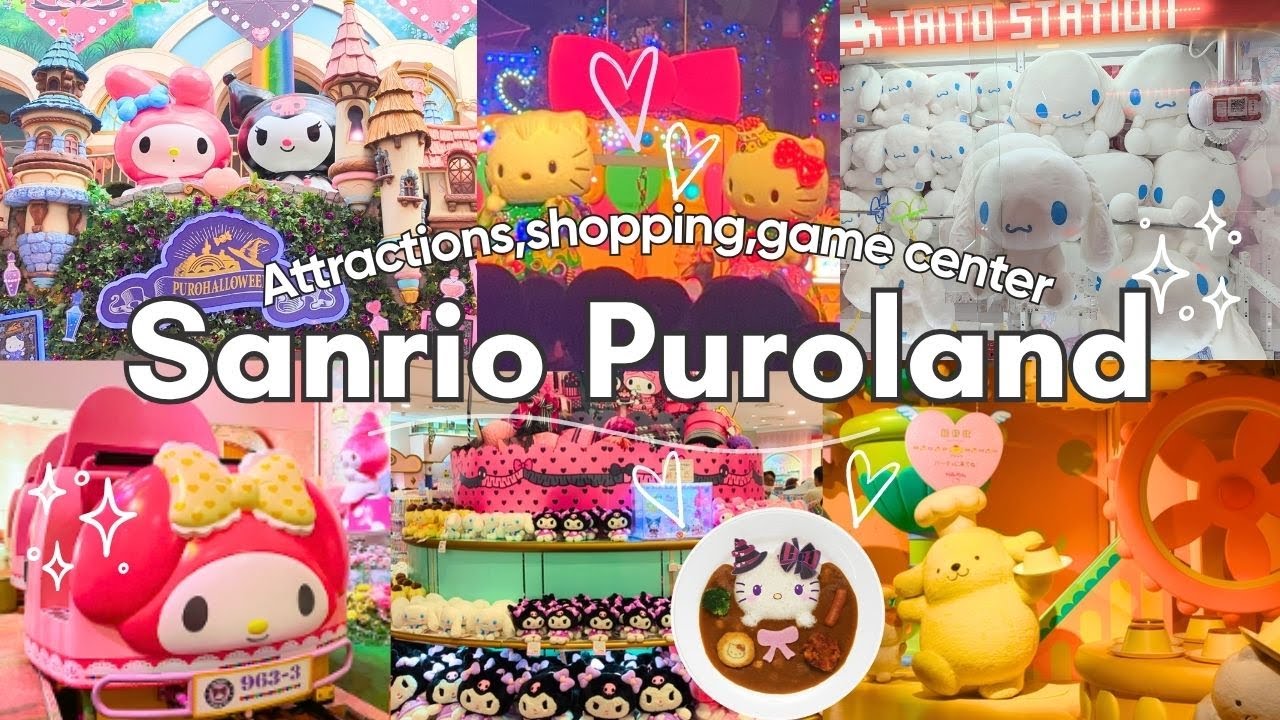 Japan cutest Theme Park!💝 Sanrio Puroland Adventure | Sanrio Japan Travel | sanrio puroland vlog 🇯🇵💕