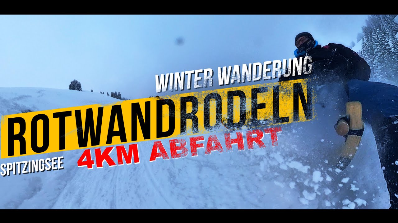 Rodeln Spitzingsee 2023 🛷🏔️❄️🌨️ mit dem Rodel zur Rotwand & 4km Schlitten Abfahrt