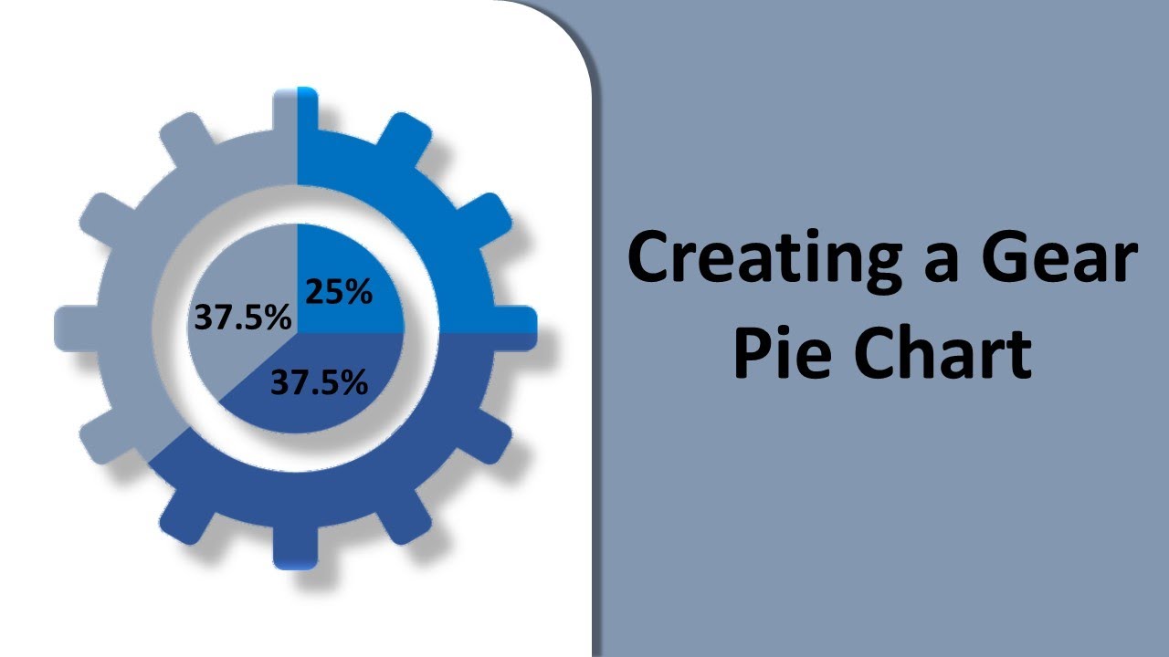 Creating a Simple Infographic Gear Pie Chart in PowerPoint (music by Demi A.)
