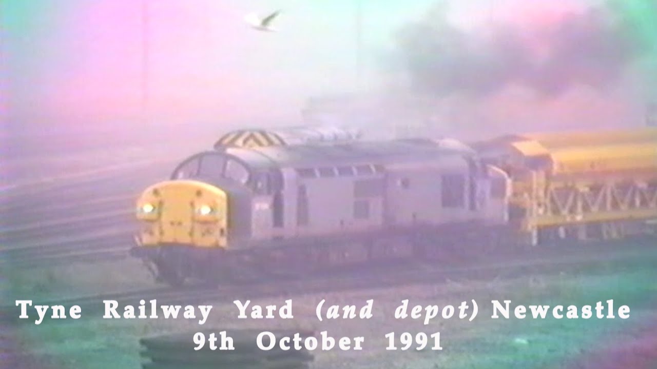 BR in the 1990s Tyne Railway Yard & Depot Newcastle on 9th October 1991