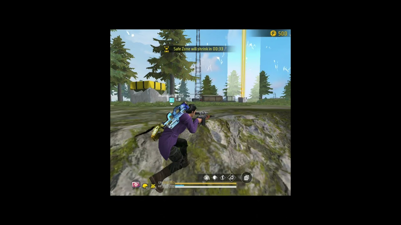FREE FIRE BATTLE ROYAL RANKED 6 KILLS BOOYAH VSK94 vs P90