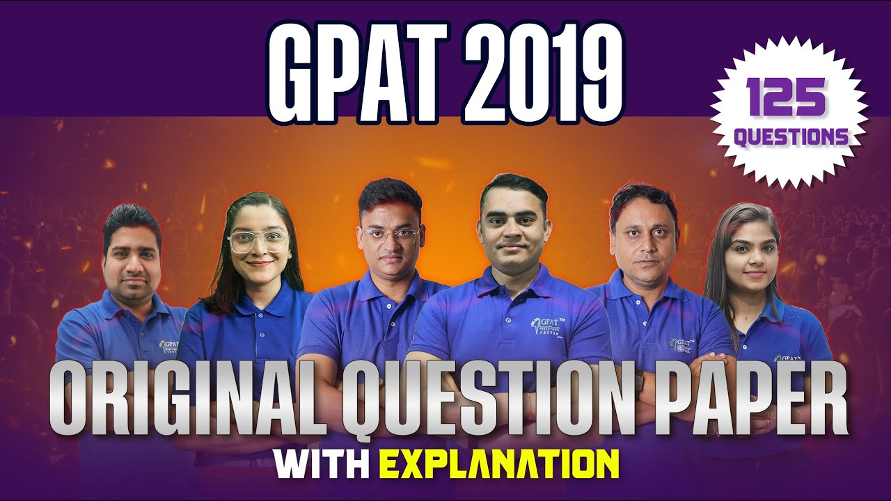 GPAT 2019 Original Questions with Explanation | GPAT Previous Year MCQs | #gpatexam #gpat