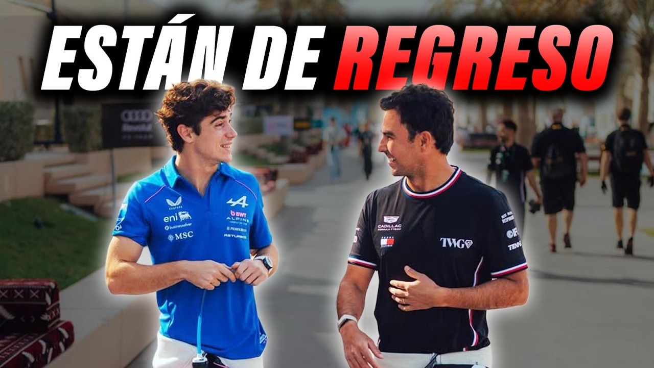 Franco Colapinto y Checo Pérez prueban sus autos en PISTA en el primer día de Test en Baréin