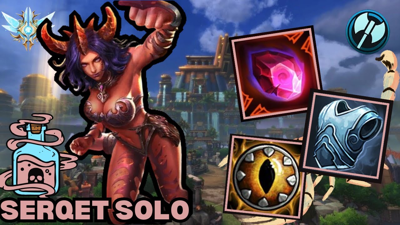 SERQET SOLO IS A HIDDEN GEM??! TROLL TUESDAYS GRANDMASTERS SERQET SOLO SMITE