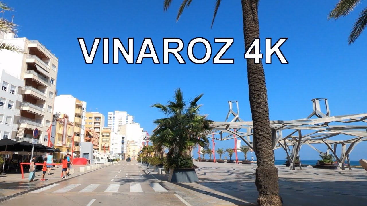 Vinaroz - Vinaros (Castellon, Valencia, España) Conduciendo 4K Viaje en Coche