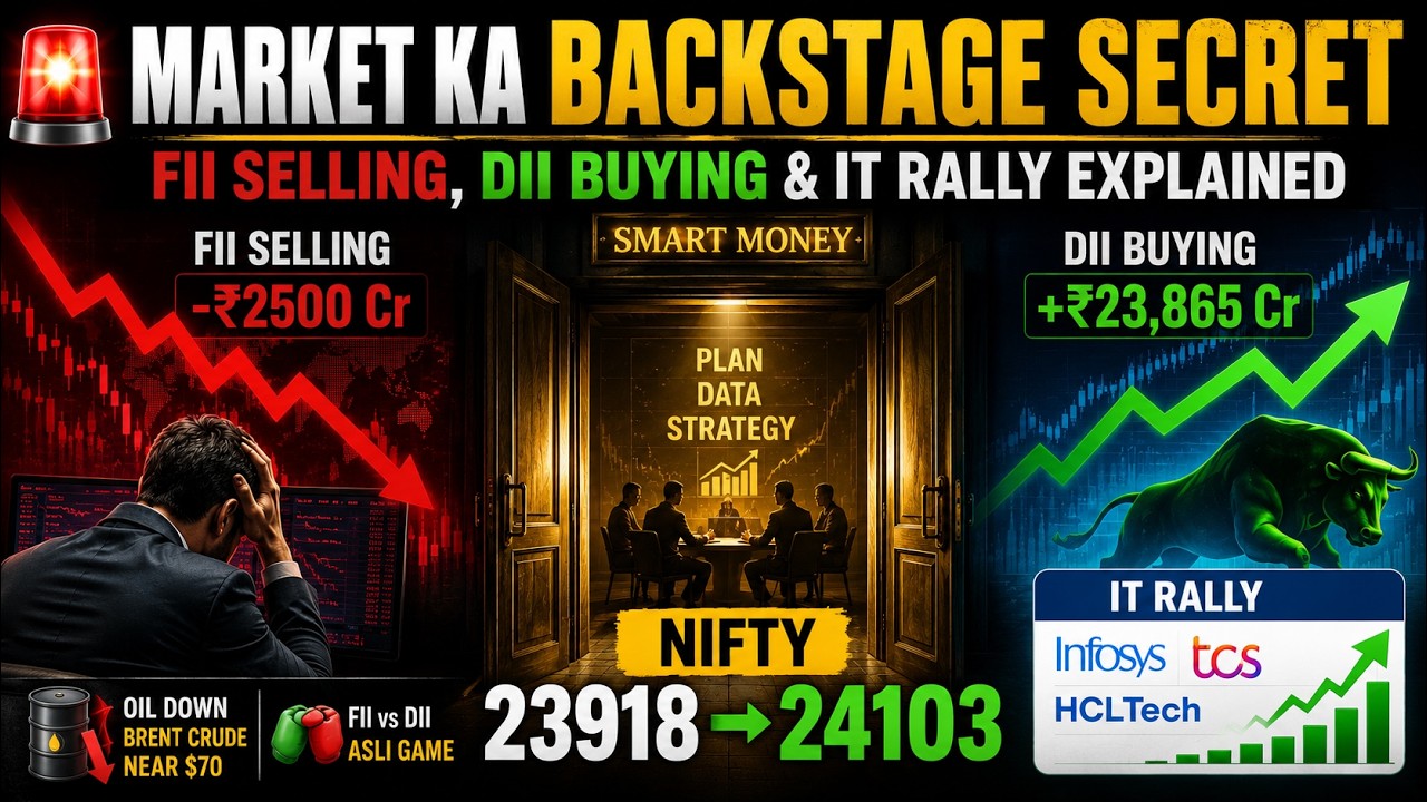 Market Ka Backstage Secret | FII Selling, DII Buying & IT Rally Explained
