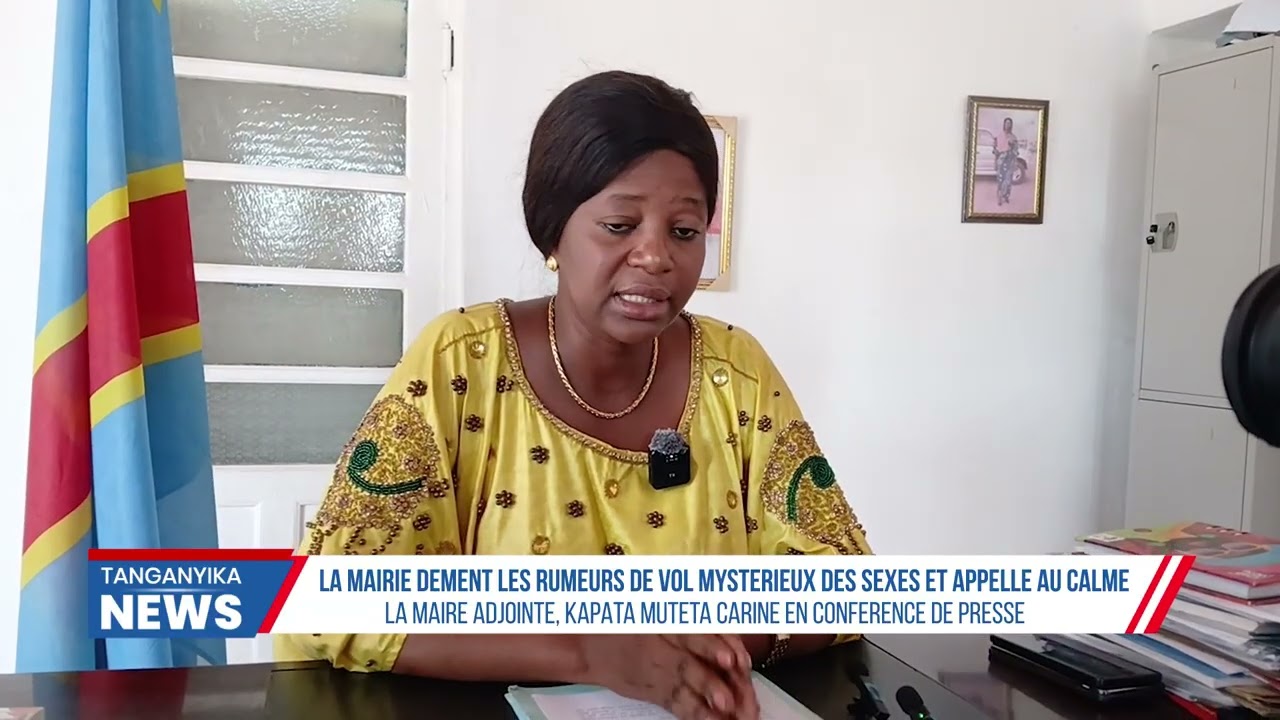 KALEMIE: LA MAIRIE DÉMENT LES RUMEURS SUR LE PRÉTENDU VOL DE SEXES ET APPELLE AU CALME