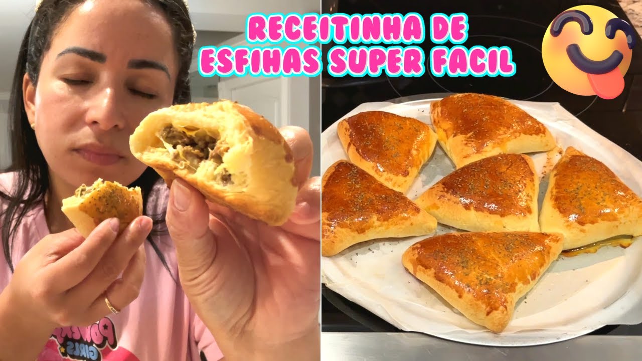 RECEITINHA DE ESFIHAS SUPER FÁCIL | COMPRINHAS DE PRODUTOS BRASILEIROS