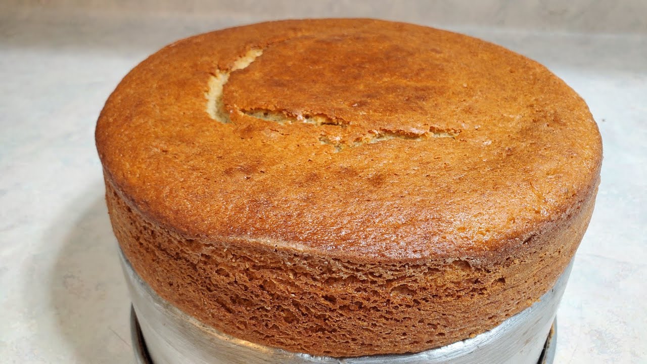 delicioso bizcocho de banano humedo y esponjoso para pastel