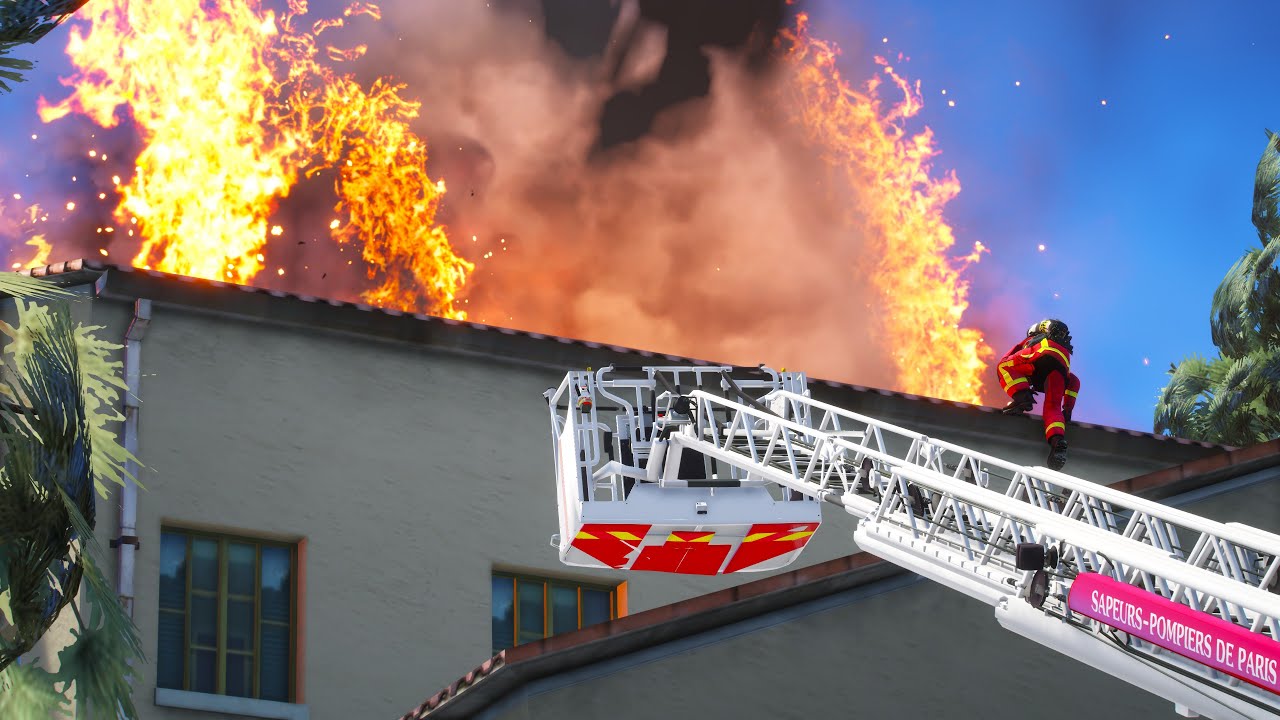 Une garde mouvementée chez les pompiers de Paris | GTA 5
