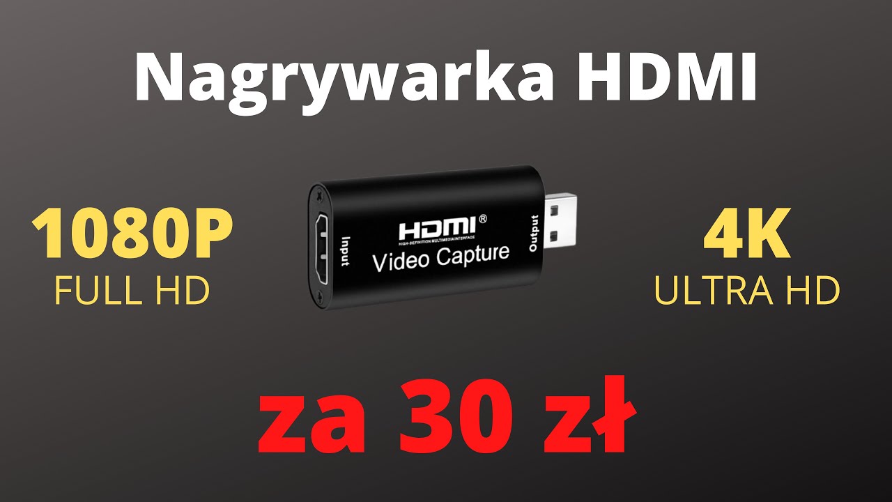 Tania nagrywarka HDMI