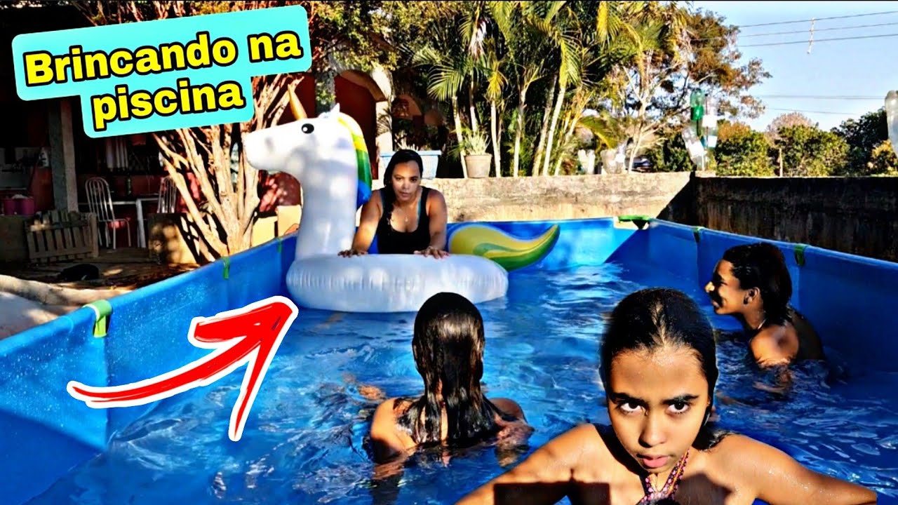 O DIA INTEIRO DIVERSÃO NA PISCINA GIGANTE DE PLÁSTICO! JAQUE COSTA ❤️