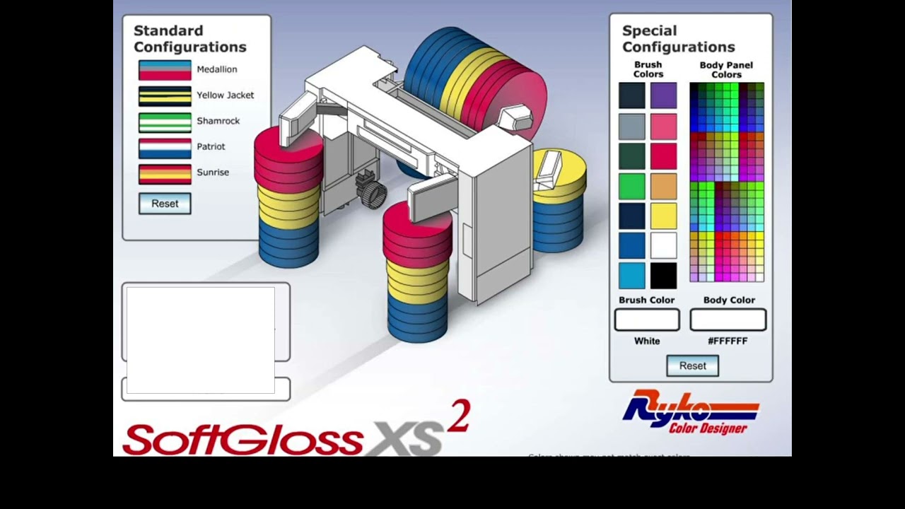 Ryko Softgloss XS 2 Macaw (Shell) On Ryko Color Designer