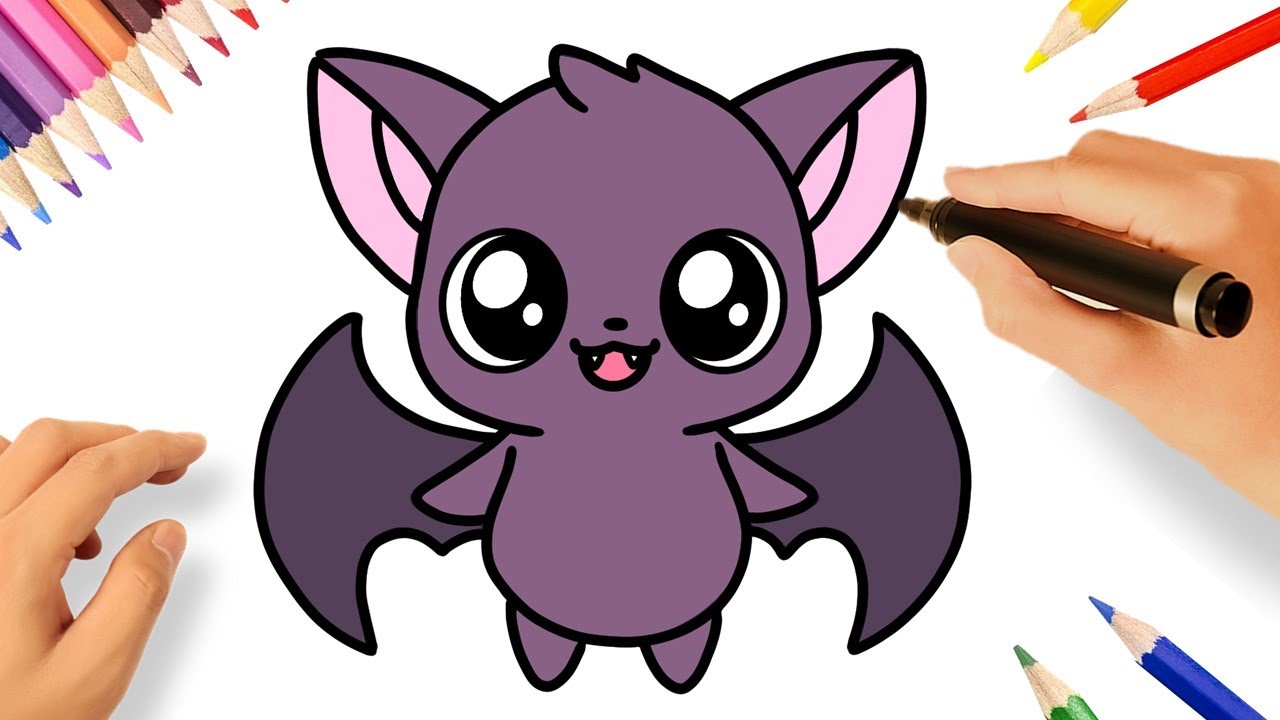 COMMENT DESSINER UNE CHAUVE-SOURIS 🦇❤️