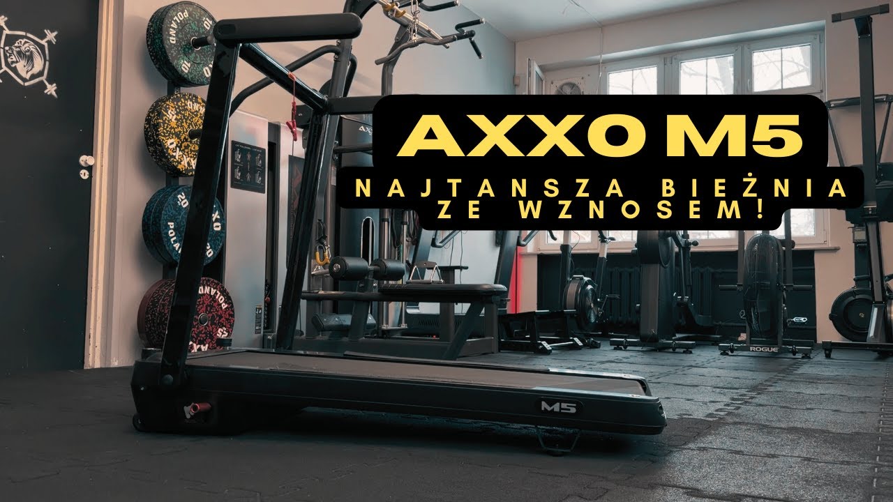 AXXO M5 najtańsza bieżnia ze wznosem. Pełna recenzja i opinia.