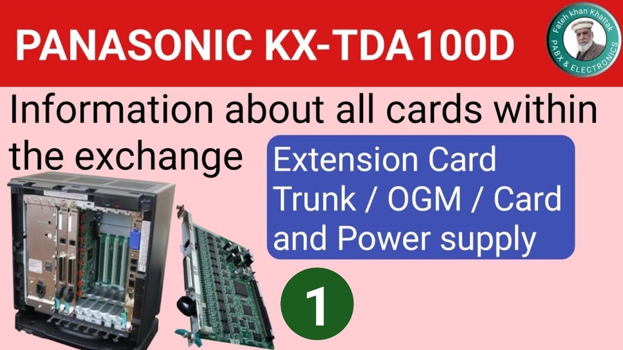 Exchange Cards Explained | ☎️ Panasonic KX-TDA100D