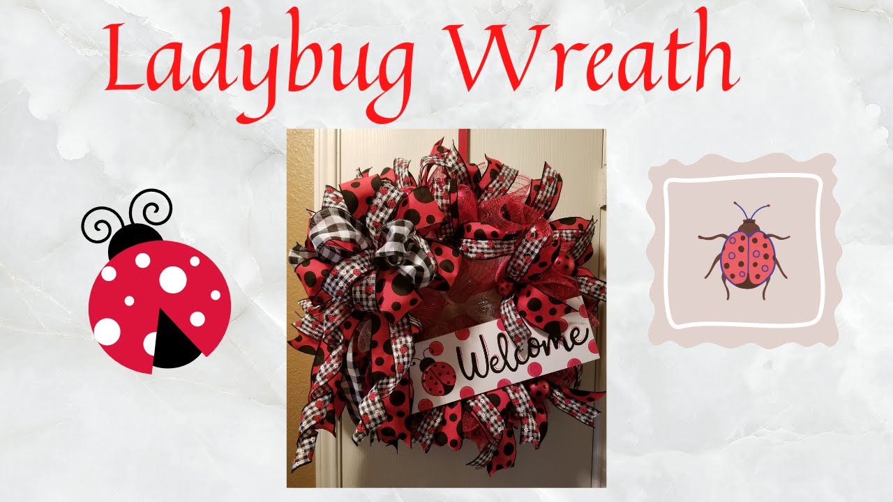 Ladybug Wreath | Wreath Tutorial | Jetersblessings