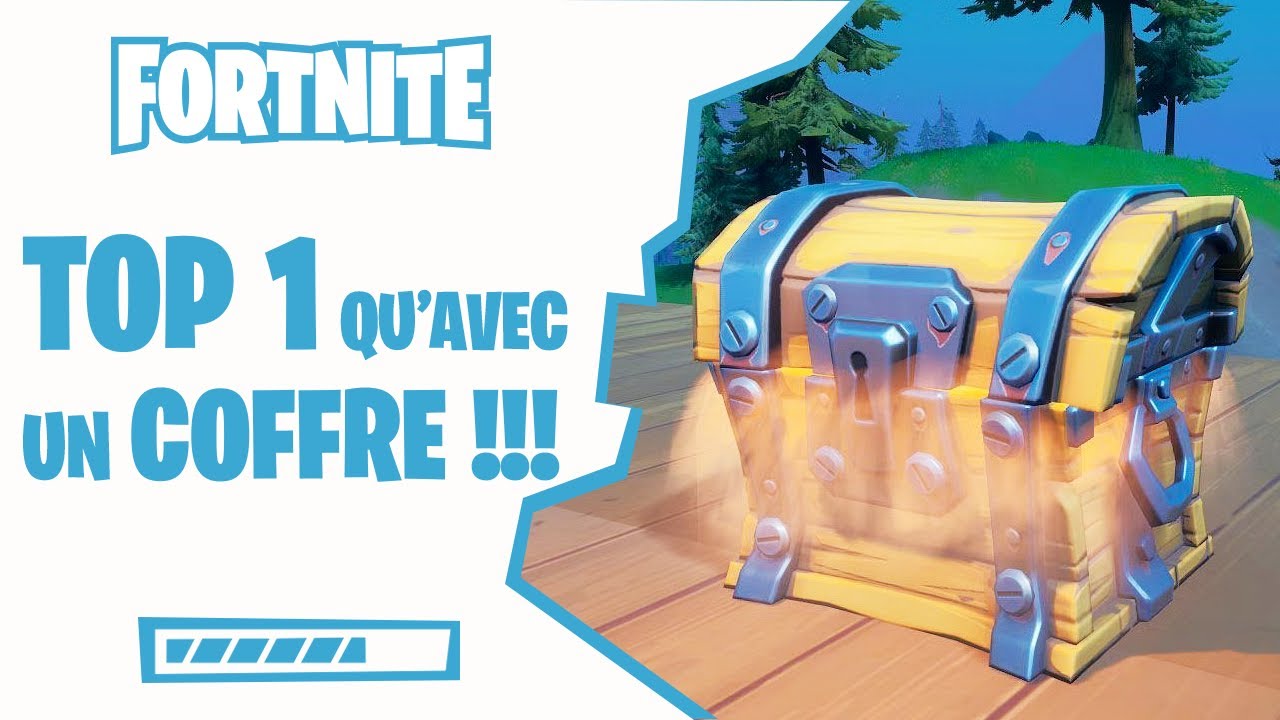 FAIRE TOP 1 AVEC UN SEUL COFFRE ? JE RELEVE LE DEFIS !!! #fortnite  #minnite #top1 #gaming