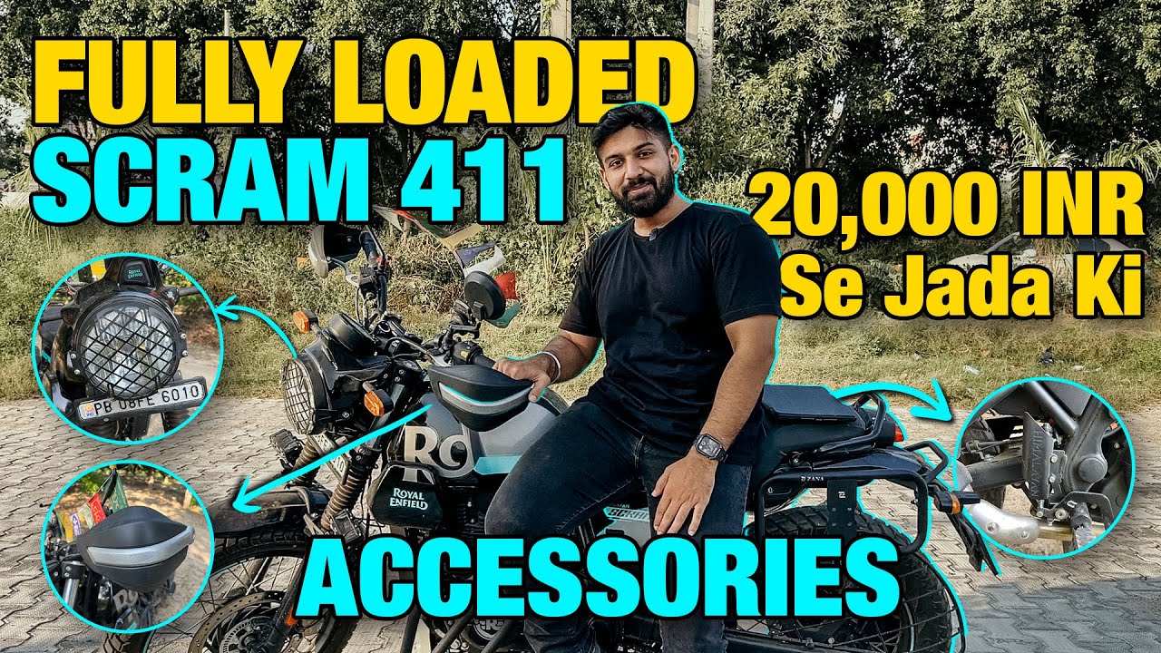 My Royal Enfiled Scram 411: Must have Accessories & Mods | Rajat Dhamija | Muscle with Machine