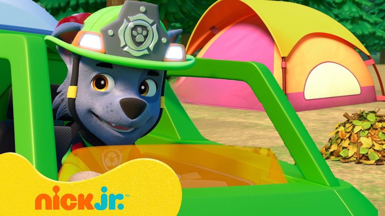 PAW Patrol Camping Outdoors & Nature Rescues! w/ Rocky | Nick Jr.