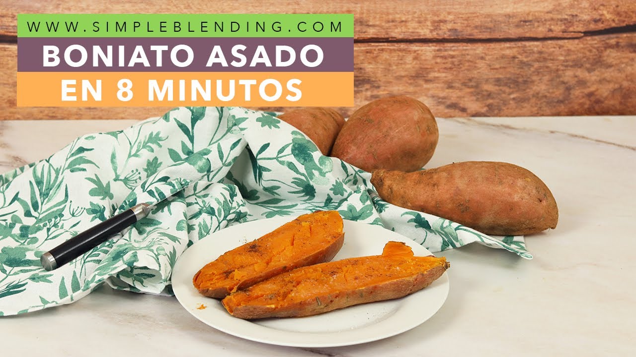 LA FORMA MÁS RÁPIDA DE ASAR UN BONIATO ENTERO | Boniato asado sin horno en menos de 8 minutos