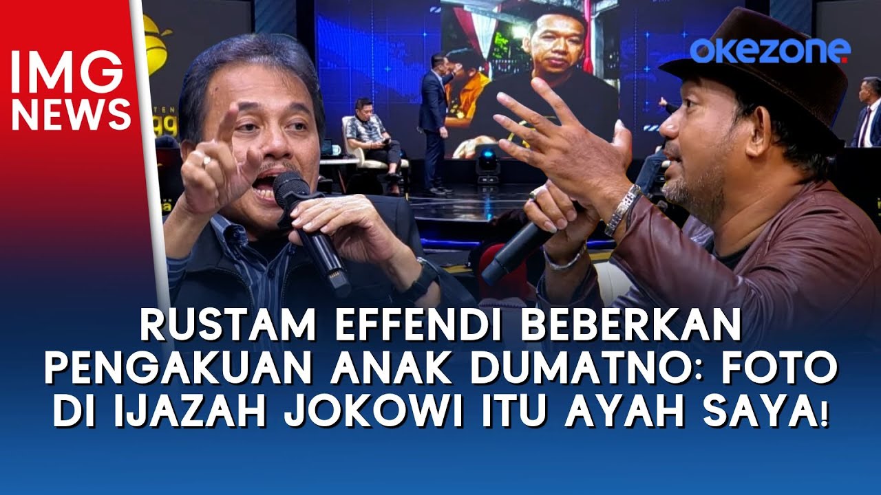 Rustam Effendi Beberkan Pengakuan Anak Dumatno: Foto di Ijazah Jokowi Itu Ayah Saya!