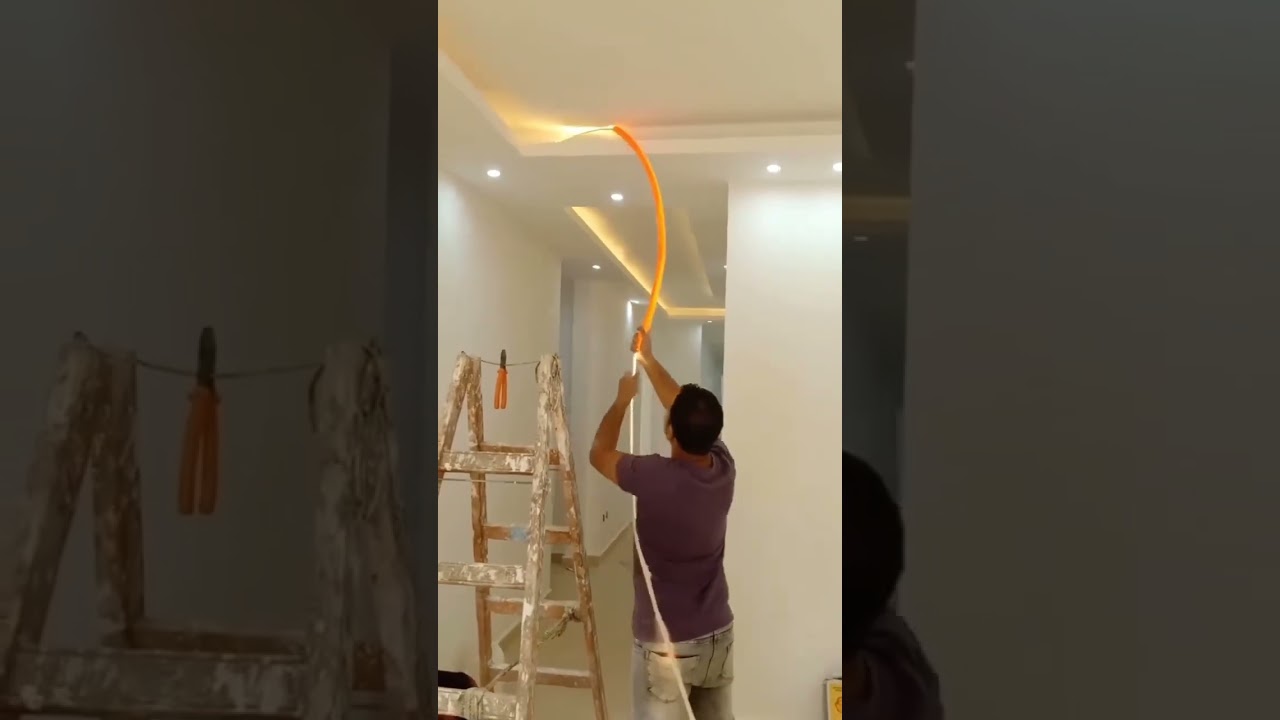 How to install cob light on ceiling#coblight #fallceilingdesign #popdesing #walltexturedesign