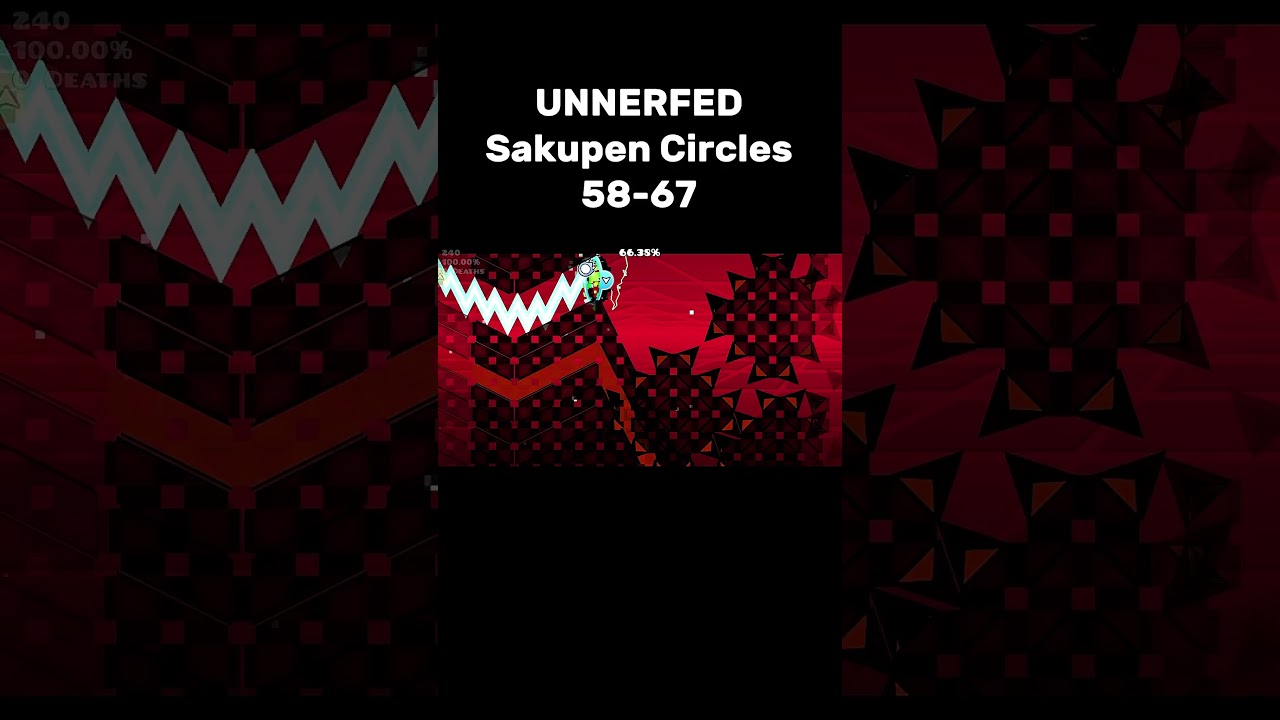 Я выполнил САМУЮ СЛОЖНУЮ часть спама в кругах Sakupen (58-67) #geometrydash #impossible #gd