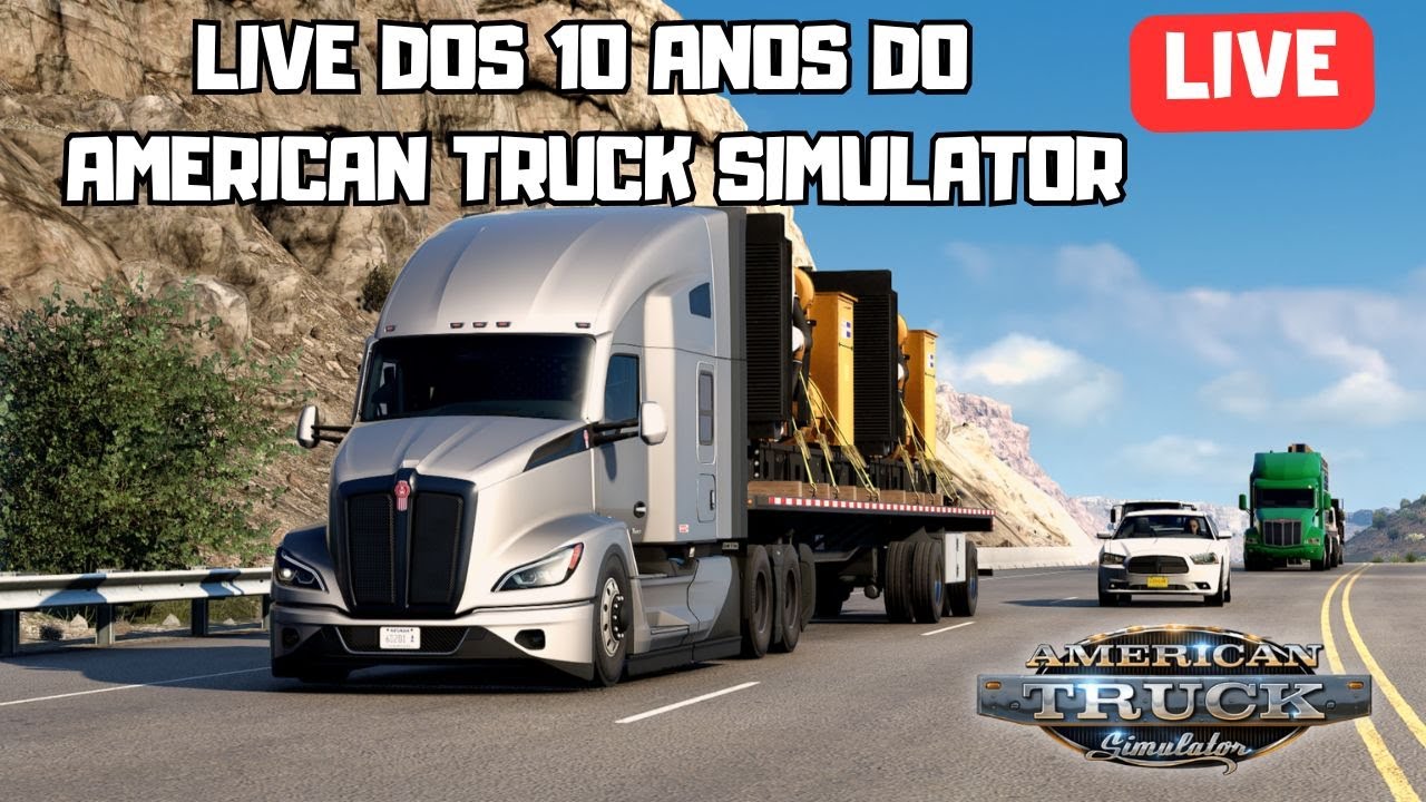 🚛💨 10 ANOS DE ATS! Cruzando os EUA de Kenworth T680 AO VIVO!