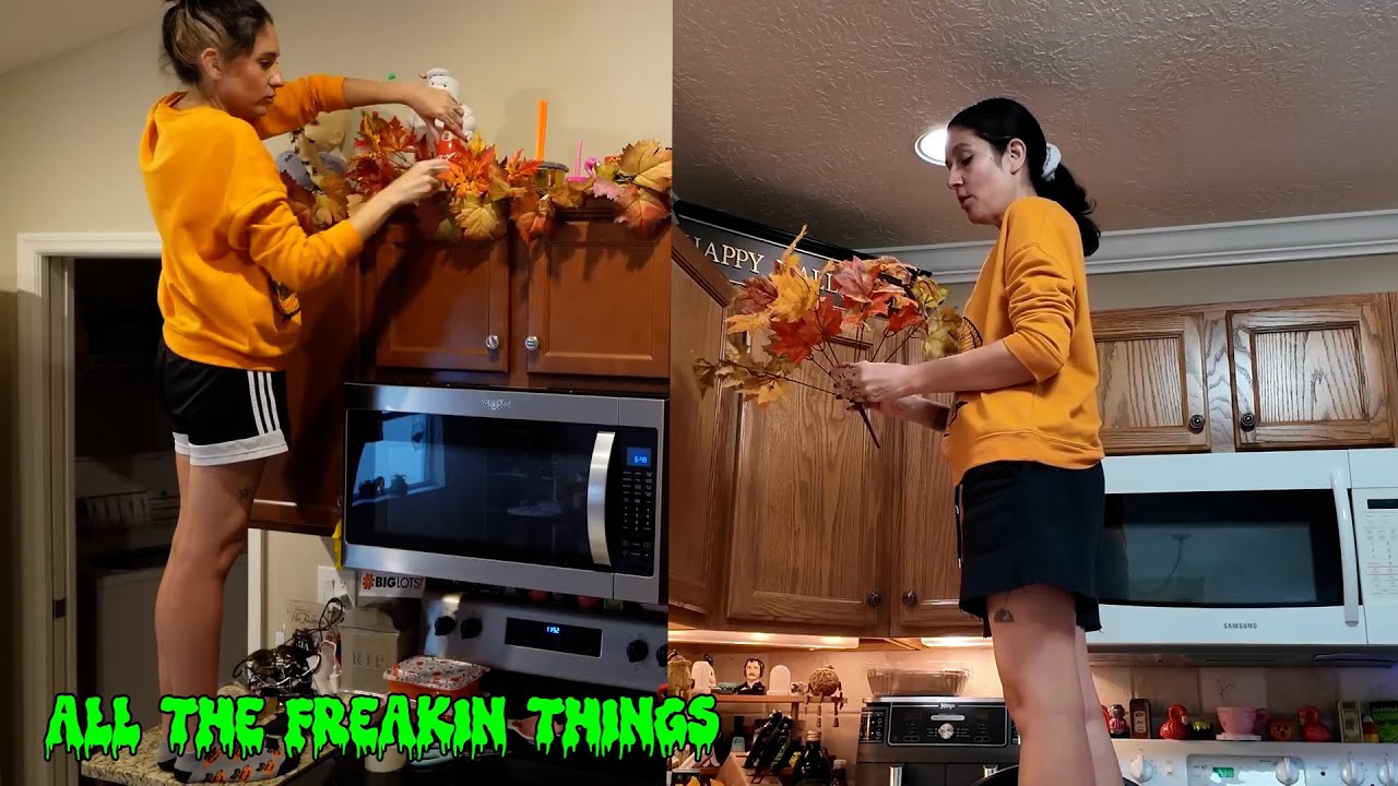 Cris the Girl Decorates the Kitchen for Spooky Fall...Again!