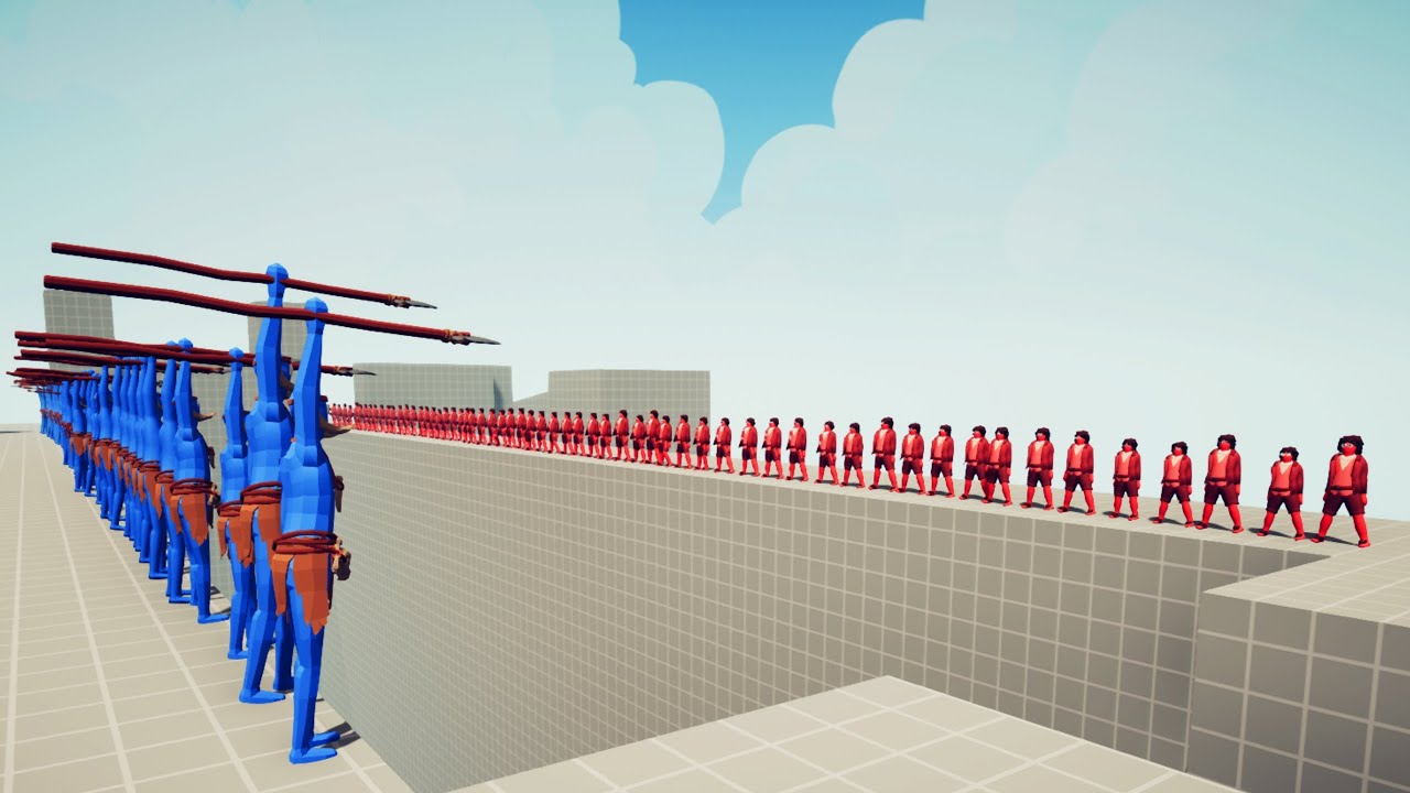 SPEAR THROWER vs 100x UNITS | Totally Accurate Battle simulator TABS