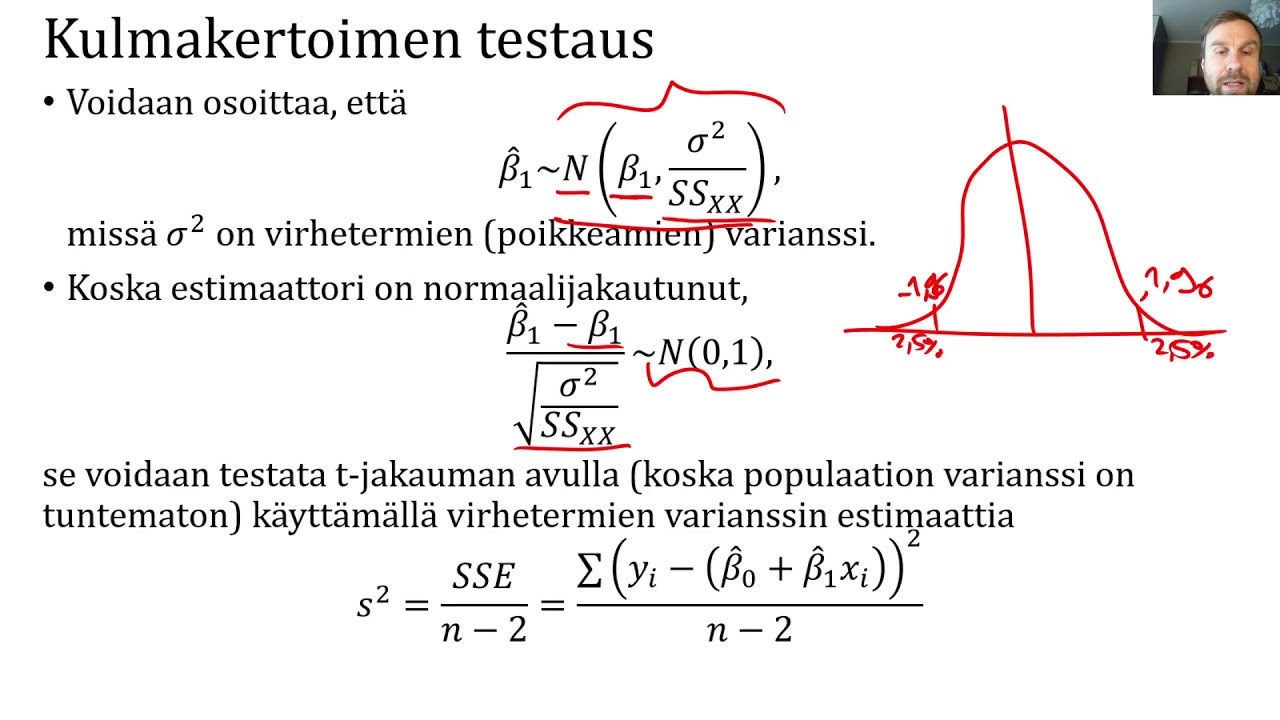 Tilastotiede - korrelaatio ja regressio - lisämateriaali
