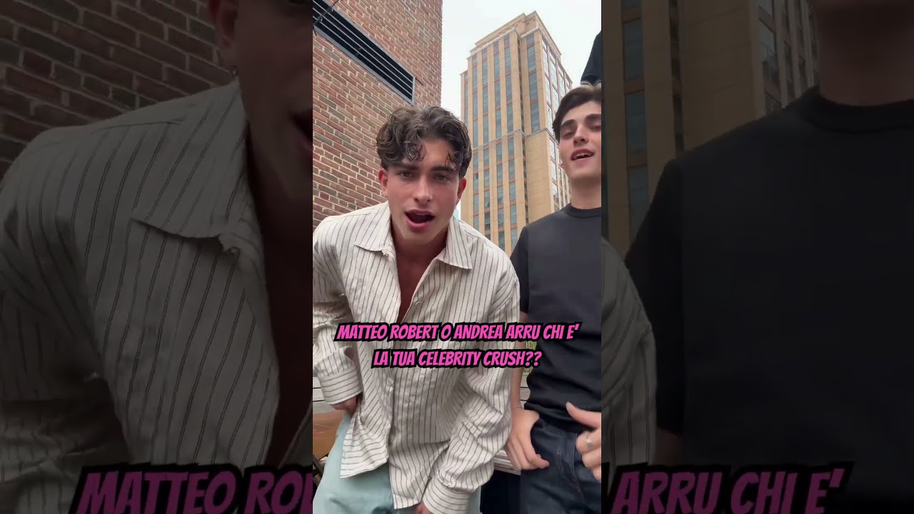 MATTEO ROBERT O ANDREA ARRU CHI E&rsquo; LA TUA CELEBRITY CRUSH #tiktok #perte #ilrosso #webboh #humor