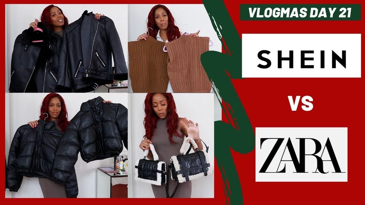 SHEIN VS ZARA | ZARA DUPES | VLOGMAS DAY 21 | RAQUEL SEWELL