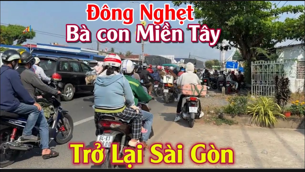 Nắng Nóng Đông Nghẹt! Bà con Miền Tây trở lại Sài Gòn làm việc trưa Mùng 6 Tết #myduyen 
